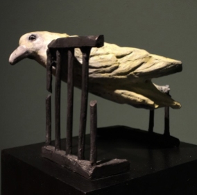 Ziegler, Critique of flight, bronze, 2016, 10x8x8